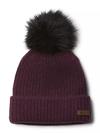 Winter Blur™ Pom Pom Beanie Black Cherry