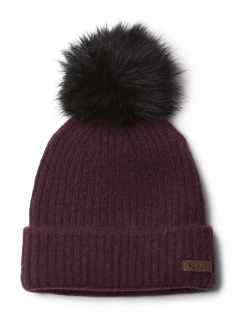 Winter Blur™ Pom Pom Beanie Black Cherry