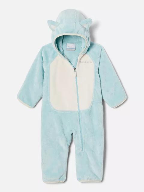 Infant Foxy Baby™ Sherpa Bunting Aqua Haze, Chalk