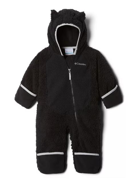 Infant Foxy Baby™ Sherpa Bunting Black, Slate Grey