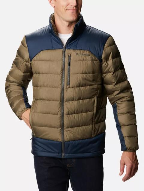 Men's Autumn Park™ Down Jacket - Big Stone Green, Collegiate Navy