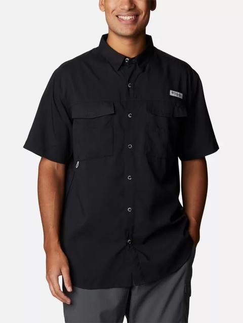 Men's PFG Blood and Guts™ IV Woven Short Sleeve Shirt Black