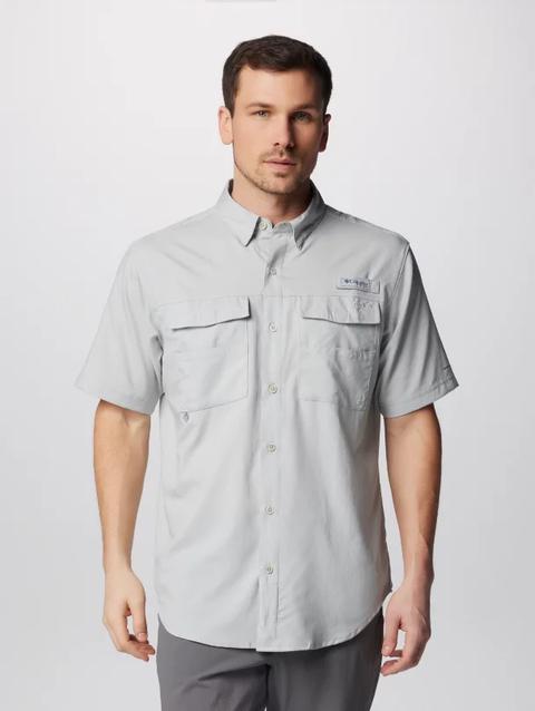 Men's PFG Blood and Guts™ IV Woven Short Sleeve Shirt Cool Grey