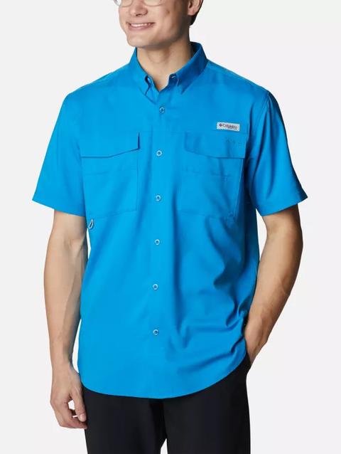 Men's PFG Blood and Guts™ IV Woven Short Sleeve Shirt Pool