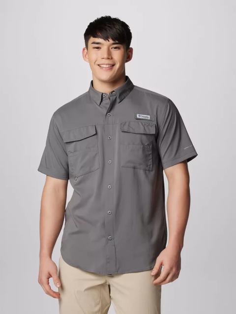 Men's PFG Blood and Guts™ IV Woven Short Sleeve Shirt City Grey