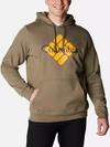 Men's Columbia Trek™ Hoodie - Tall Stone Green, Centered Gem Logo