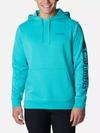 Men's Columbia Trek™ Hoodie - Tall Bright Aqua Heather, CSC Sleeve Logo