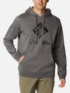 Men's Columbia Trek™ Hoodie - Tall Charcoal Heather, CSC Sleeve Logo