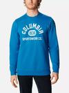 Men's Columbia Trek™ Crew Sweatshirt Bright Indigo, College Life Graphic