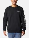 Men's Columbia Trek™ Crew Sweatshirt Black, White Sleeve Logo