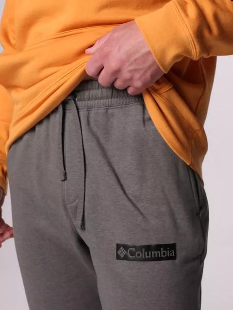 Men's Columbia Trek™ Joggers Charcoal Heather, Puff Box Gem Logo