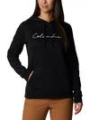 Women's Columbia Trek™ Graphic Hoodie Black, Script Logo