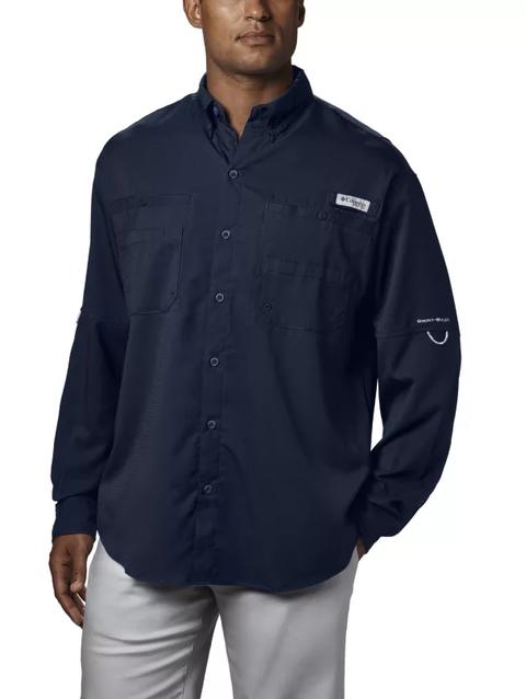 Men’s PFG Tamiami™ II Long Sleeve Shirt - Tall Collegiate Navy