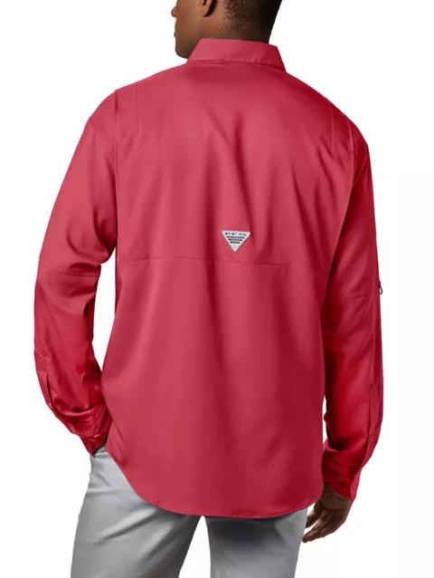 Men’s PFG Tamiami™ II Long Sleeve Shirt - Tall Sunset Red