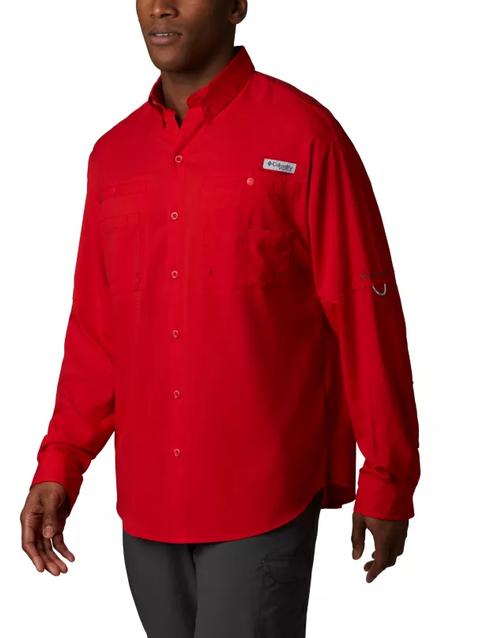 Men’s PFG Tamiami™ II Long Sleeve Shirt - Tall Red Spark