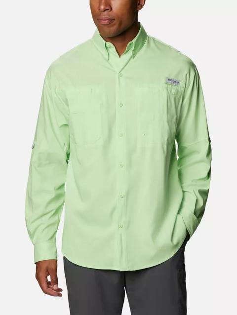 Men’s PFG Tamiami™ II Long Sleeve Shirt - Tall Lime Glow