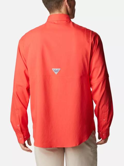 Men’s PFG Tamiami™ II Long Sleeve Shirt - Tall Red Hibiscus