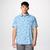 Men's Utilizer™ Printed Woven Short Sleeve Shirt Ripple Blue Yarrow Mirage