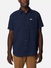 Men's Utilizer™ Printed Woven Short Sleeve Shirt Collegiate Navy Hammocked