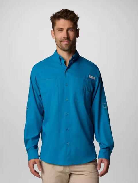 Men’s PFG Tamiami™ II Long Sleeve Shirt - Tall Blue Echo