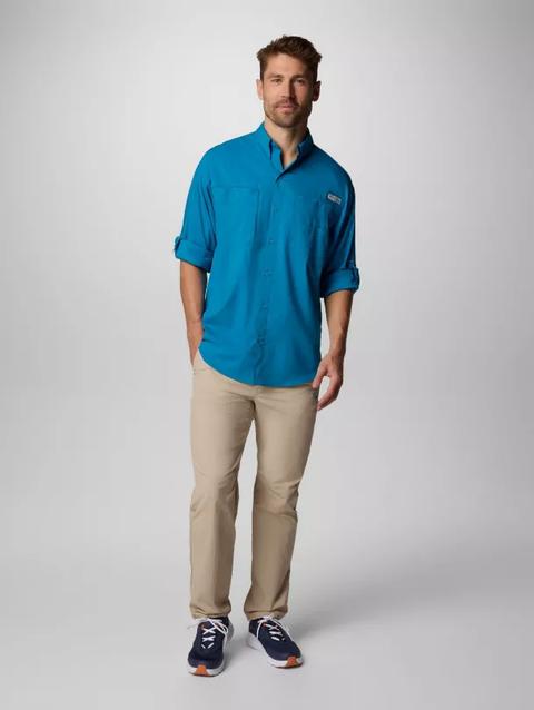 Men’s PFG Tamiami™ II Long Sleeve Shirt - Tall Blue Echo