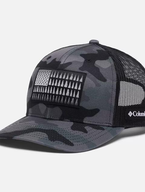 Columbia Tree Flag™ Mesh Snapback Black Trad Camo