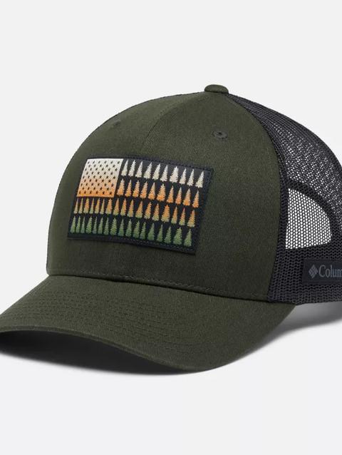 Columbia Tree Flag™ Mesh Snapback Greenscape, Black