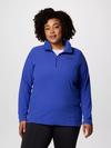 Women's Lake Aloha™ Half Zip Fleece Pullover - Plus Size Clematis Blue