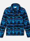 Boys' Castle Dale™ Printed Full Zip Fleece Collegiate Navy Checkpoint