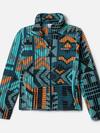 Boys' Castle Dale™ Printed Full Zip Fleece Night Wave Pathways