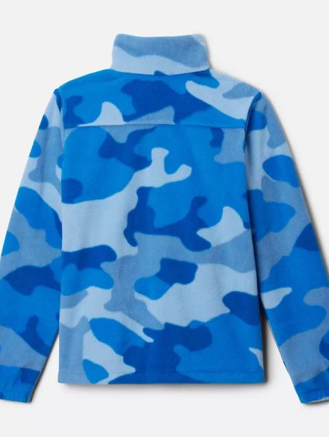 Boys' Castle Dale™ Printed Full Zip Fleece Super Blue Camo