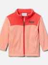 Infant Girls' Castle Dale™ Full Zip Fleece Jacket Coral Reef, Red Hibiscus