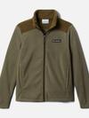 Boys' Castle Dale™ Full Zip Fleece Jacket Stone Green, New Olive