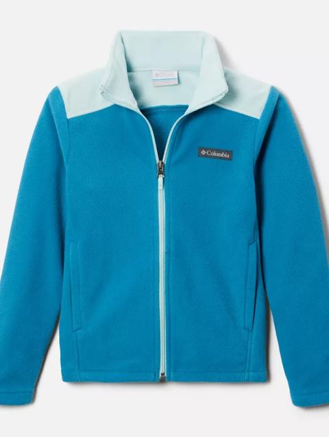 Boys' Castle Dale™ Full Zip Fleece Jacket Deep Marine, Icy Morn