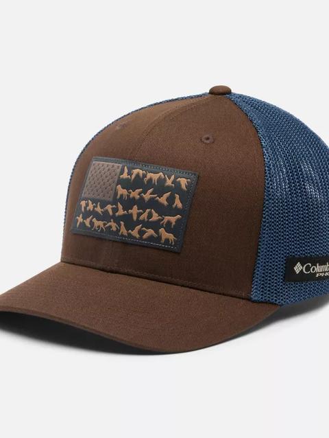 PHG Game Flag™ Mesh Ball Cap Cordovan, Zinc, Waterfowl Flag