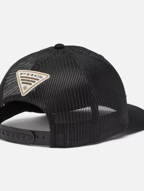 PHG Leather Game Flag™ Snap Back Cap- High Crown Black