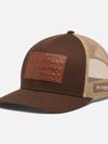 PHG Leather Game Flag™ Snap Back Cap- High Crown Cordovan, Flax