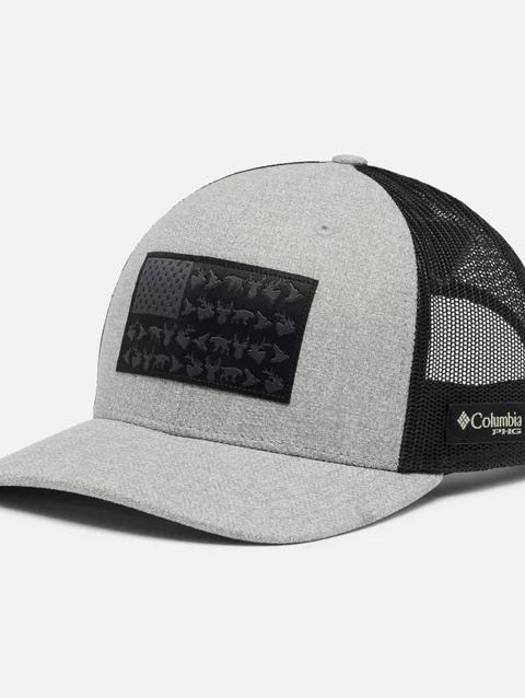 PHG Game Flag™ Mesh Snapback Cool Grey Heather, Black