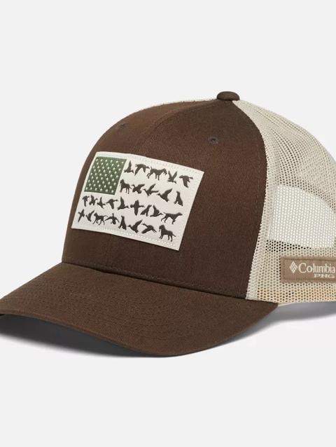 PHG Game Flag™ Mesh Snapback Cordovan, Fossil, Waterfowl Flag