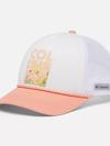 Women's Columbia™ Trucker Snapback Hat White Floral Blur, White