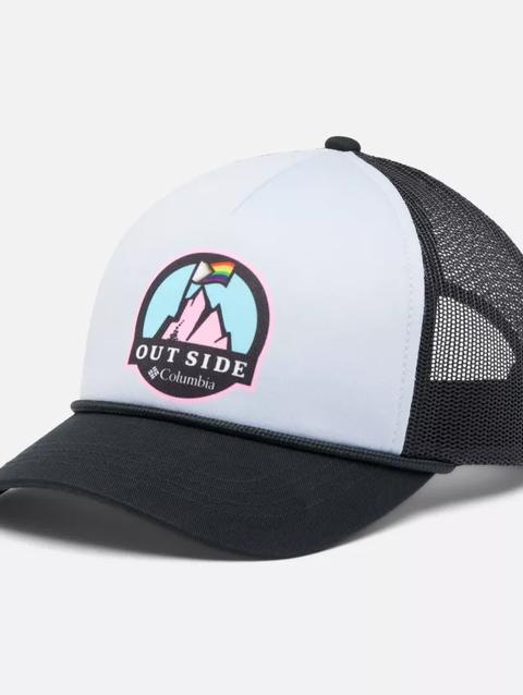 Women's Columbia™ Trucker Snapback Hat Cirrus Grey, Black, Pride Graphic