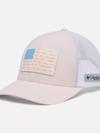 PFG Fish Flag™ 110 Snapback Cap Satin Pink, White