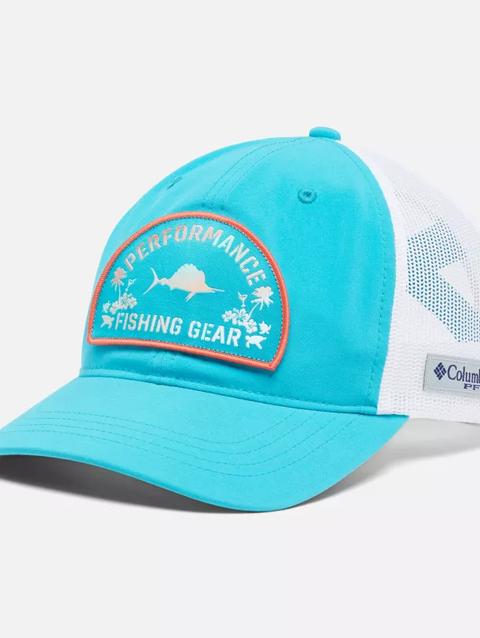 Women's PFG™ Ponytail Patch Snapback Ocean Teal, Fish Friends