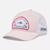 Women's PFG™ Ponytail Patch Snapback Satin Pink, Fish Friends