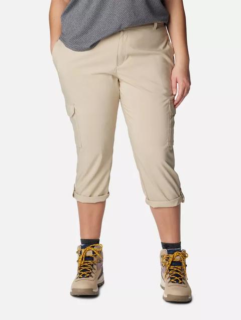 Women's Silver Ridge™ Utility Capris - Plus Size Ancient Fossil