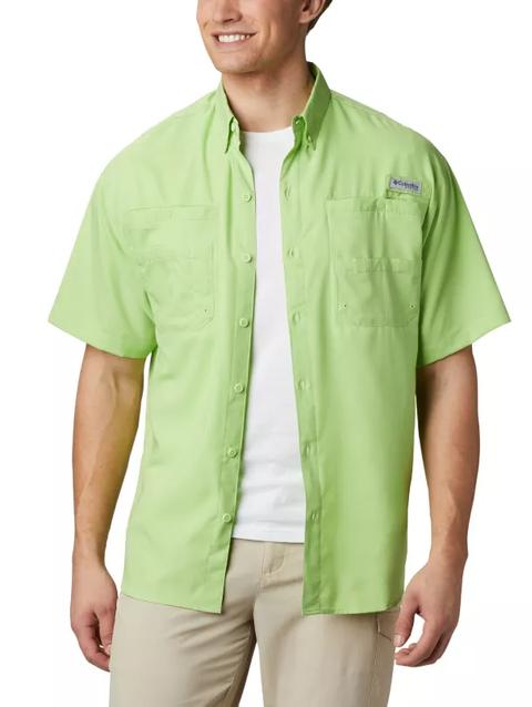 Men’s PFG Tamiami™ II Short Sleeve Shirt - Tall Jade Lime