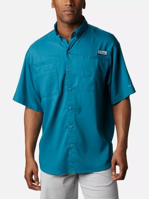 Men’s PFG Tamiami™ II Short Sleeve Shirt - Tall Aegean Blue