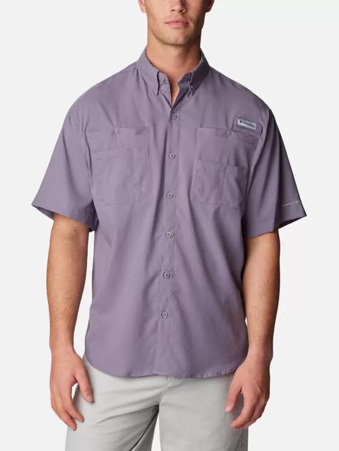 Men’s PFG Tamiami™ II Short Sleeve Shirt - Tall Granite Purple