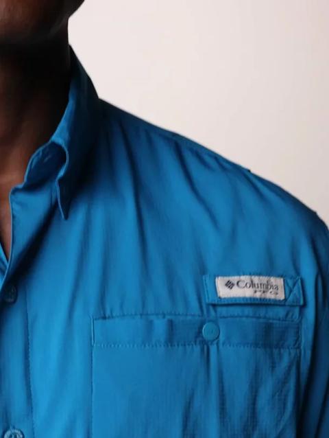 Men’s PFG Tamiami™ II Short Sleeve Shirt - Tall Blue Echo