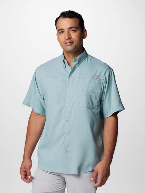 Men’s PFG Tamiami™ II Short Sleeve Shirt - Tall Crushed Blue